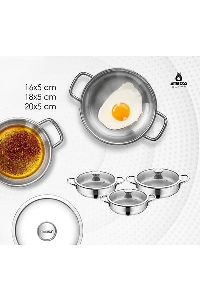 Amboss Cool Sahan Set 6 Pieces Stainless Steel Mini Set