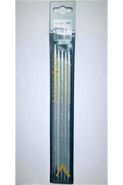 Milward أسياخ حياكة مزدوجة الأطراف مقاس 20 سم رقم 5.5