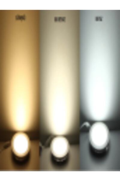 lightech 5 Watt 3 Renk Led Spot Beyaz Gold Kasa Beyaz + Günışığı + Ilık Beyaz 3ü 1 Arada