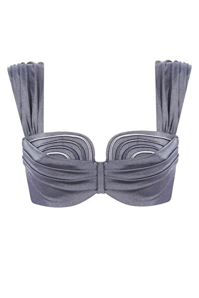 Monument Swimwear Artemıs - Bikini Üstü - Antrasit