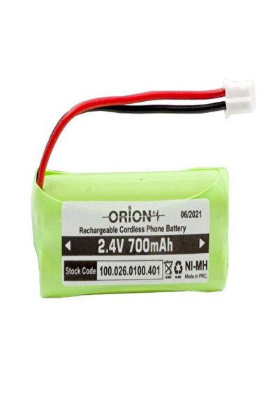 Orion 2.4v 700mah Ni-mh Şarj Edilebilir Telsiz Telefon Pili