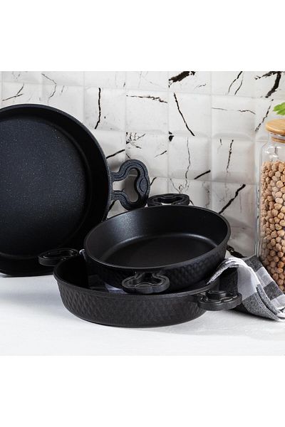 Bernardo Sofia - 3-Piece Granite Pan Set