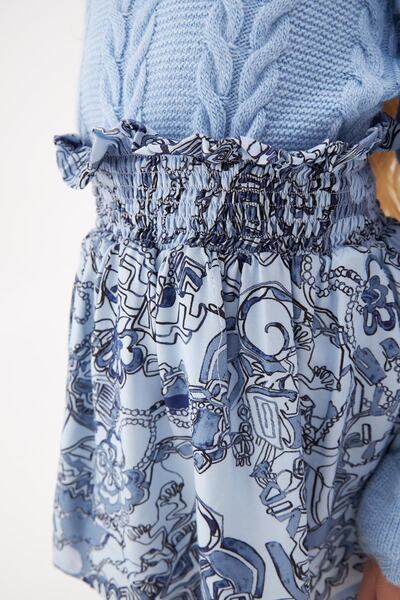 Tyess Girl Patterned Skirt 22fw0tj4307