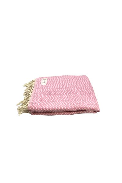 INTER Z Πετσέτα θαλάσσης Marmaris Pink Cotton - Xxl 100x180cm