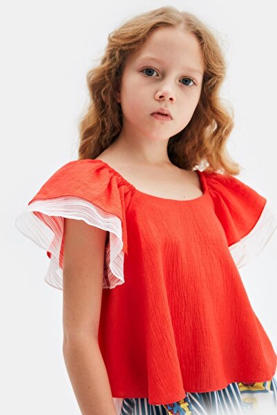 Lia Lea Girl's Red Blouse 23ss0l03682
