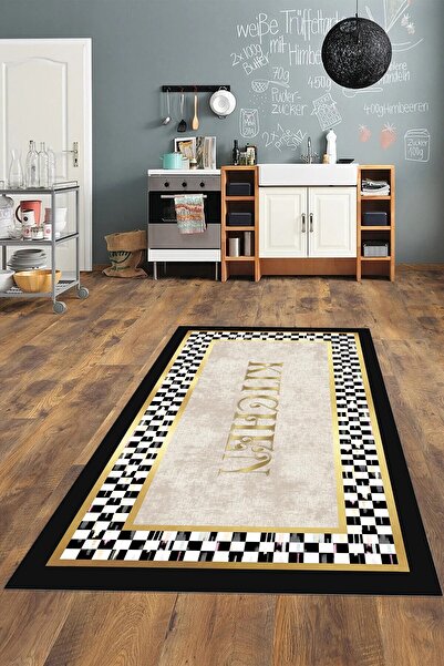 THEMODERNHANE Dijital Baskı Yıkanabilir Kaymaz Taban Leke Tutmaz Kolay Temizl...