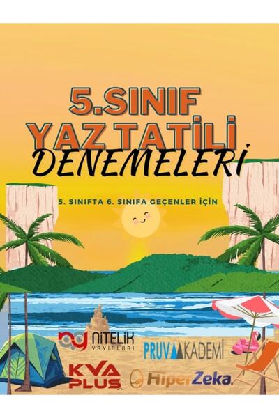 Nitelik Yayınları 5.sınıf 4'lü Yaz Tatil Denemeleri (nitelik-pruva-kva-hiperz...