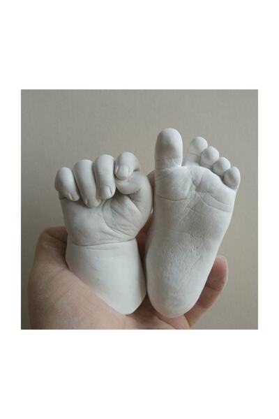 Taş Heykel - Bebek Kiti Ten Rengi Boyalı