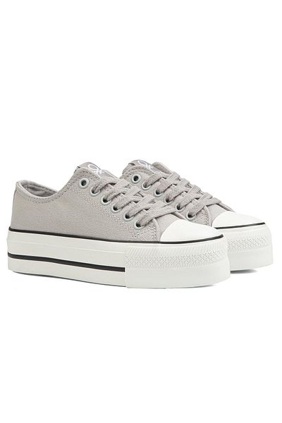 Benetton ® |   Bn-30935 - Gri - Pantofi sport dama
