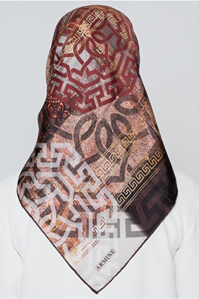 Armine Πράσινο μεταξωτό κασκόλ Pure Twill