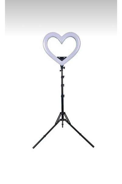 fortrek 10 Inç Ring Light 5500k Youtuber Led Işıklı 2.1 Metre Tripod Selfie Makyaj Işığı Kalp