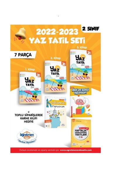 öğretmen evde 2.sınıf Yaz Tatil Kitabı Seti (2023) - Yayınları