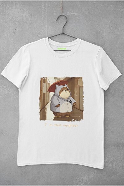 Usaspor Футболка з принтом, широким кроєм, велосипедним коміром і короткими рукавами