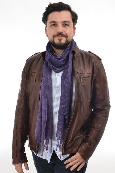 Dosimira Denim Purple Men's Scarf