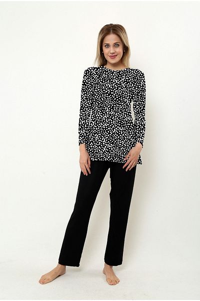 ÇAĞ MODA Set de pijamale de damă cu mâneci lungi din viscoză