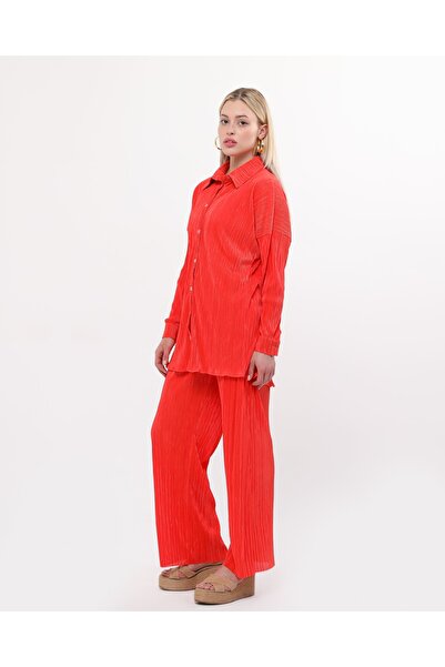 sehatex Set pantaloni și cămașă plisate pentru femei