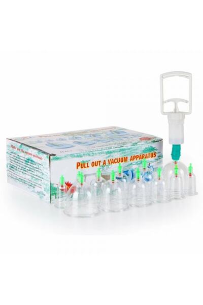 abnturk Vakumlu Bardak Kupa Çekme Seti Hacemat 12 Li Tam Set