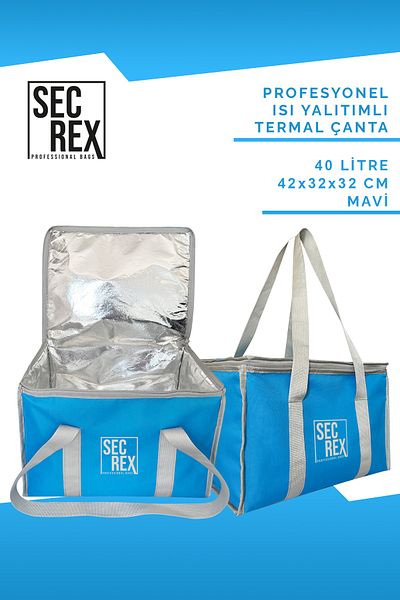 SECREX Επαγγελματική θερμομονωμένη θερμική τσάντα 40 λίτρων για κάμπινγκ πικνίκ εξωτερικού χώρου Thermos Beach Bag