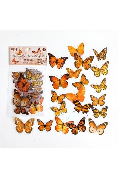 SF SCRAPBOOK KIRTASİYE Scrapbook Butterfly Sticker, Agenda Planner, Bullet Journal