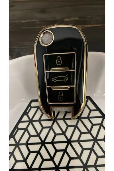 Skilit Peugeot 301 , 508 , Citroen Elysee, Opel Yeni Nesil Sustalı Anahtar Kılıfı .