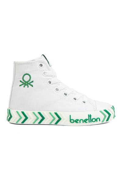 Benetton ® |   Bn-90636- Alb Verde - Pantofi sport pentru copii