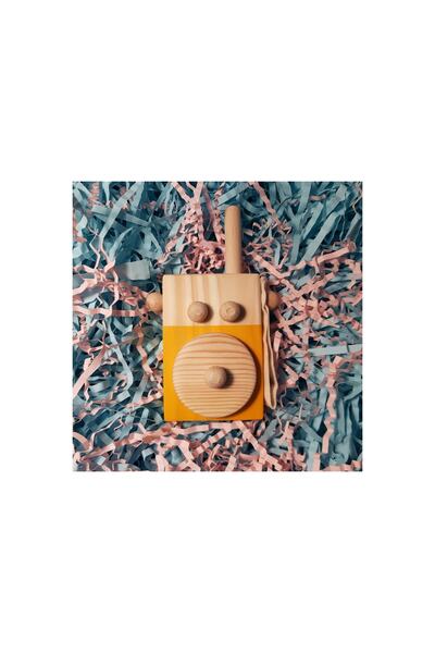 aswood لعبة أطفال خشبية مصنوعة يدويًا بدون سلك، خيال الأطفال، آمنة للأطفال