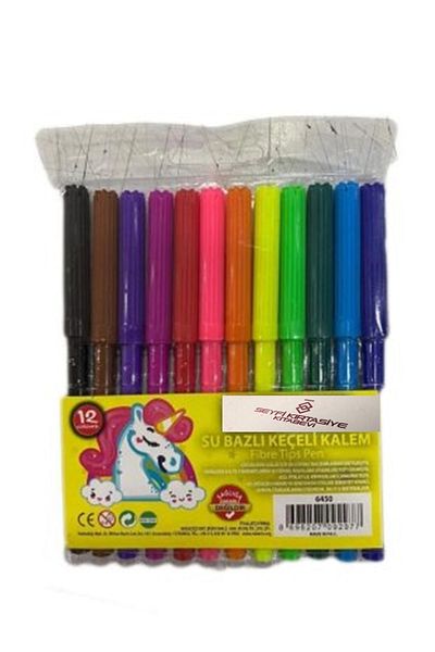 SEYFİKİRTASİYE 12 Colors Felted Pencil Painting Pen