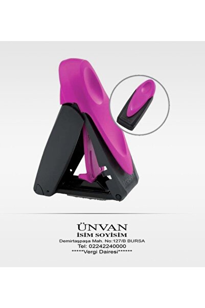 Bk Gift Kişiye Özel Trodat Neon Pembe Cep Kaşe