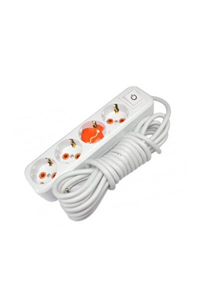 Asel 4'Lü Grup Priz Anahtarlı 3mt - HRD-010882