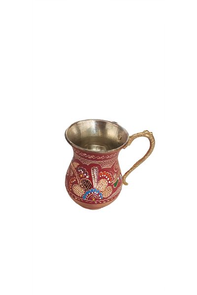 Bakır Center Copper Hand Embroidered Purple Color Cup