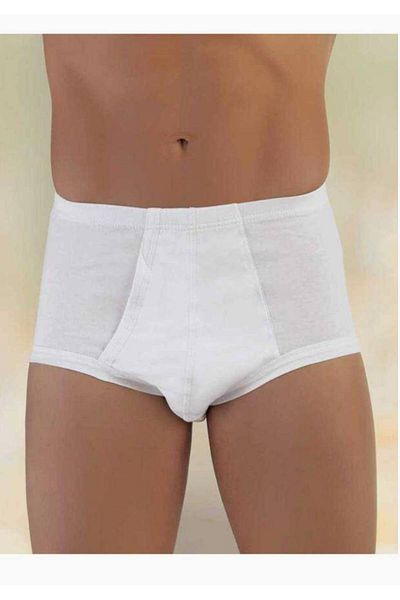 Şahinler Men's White Cotton Classic Slip 6 Pack M New Season