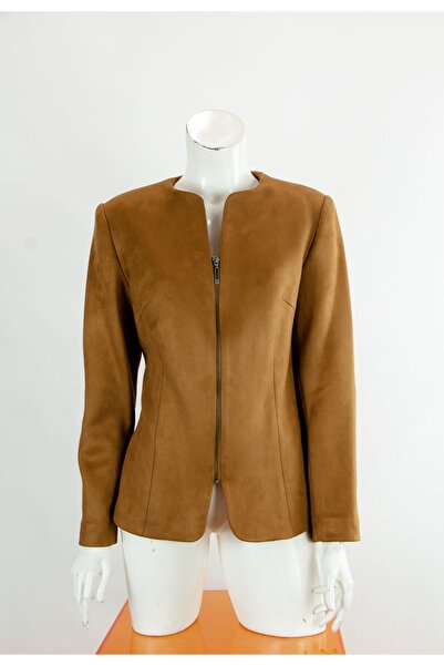zamra Trend Kadın Ceket Kahve Rengi 00001