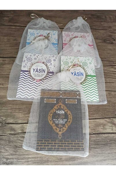 Haktan Yayın Dağıtım Tül Keseli Yasin Cüzü Kitabı 10'lu Karışık Renk Sesli Dinleme Özellikli Doğum Mevlüt