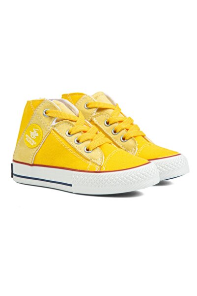 Beverly Hills Polo Club حذاء رياضي من الجلد الصناعي باللون الأصفر