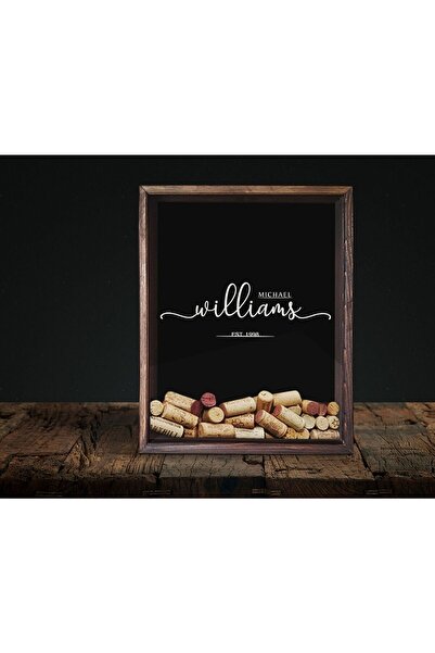 Bk Gift Kişiye Özel İsimli Tarihli Bira Kapağı Koleksiyonu Ahşap Kumbara-7, S...