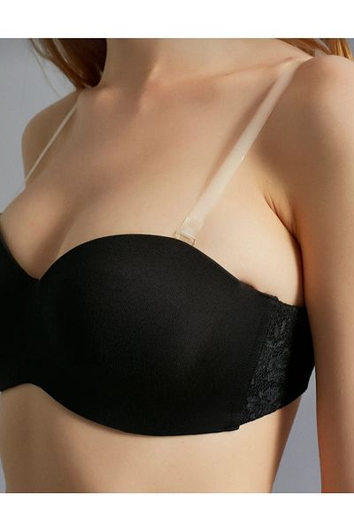 PUDRA FASHİON Transparent Bra Strap with Silicone Plastic Straps