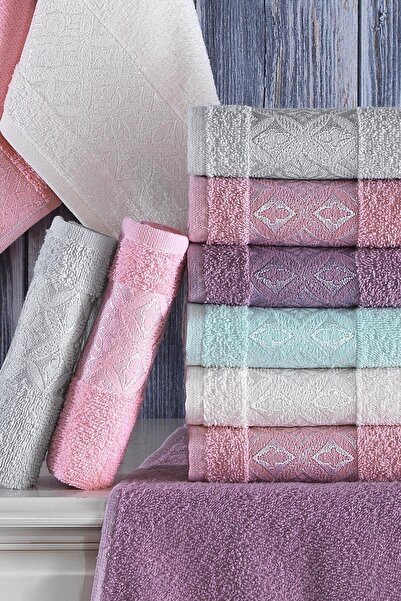 Zeynep Tekstil Aura | Set of 12 30x50 Cm Hand and Face Towels | Kitchen Towel