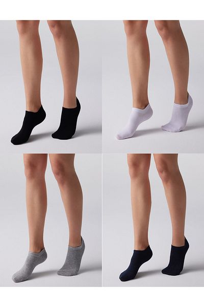 Nova Socks УНИСЕКС ПРЕМИУМ БЕЗШЕВНИ БАМБУКОВИ НЕВИДИМИТЕ ЧОРАПИ ЗА МАРАТОНКИ, КОМПЛЕКТ ОТ 4 БРОЯ, РАЗЛИЧНИ ЦВЕТОВЕ