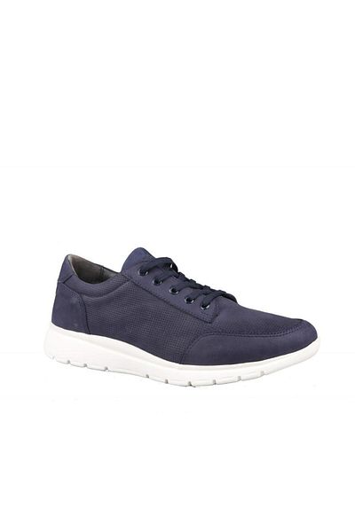 MARCOMEN 17221 Ανδρικά παπούτσια casual από γνήσιο δέρμα Navy Nubuck