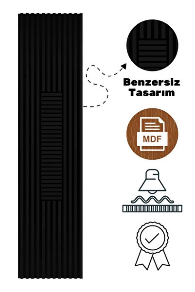 Enda Home Akustik Duvar Paneli Plus MDF Duvar Paneli Akupanel Ses Yalıtım & D...
