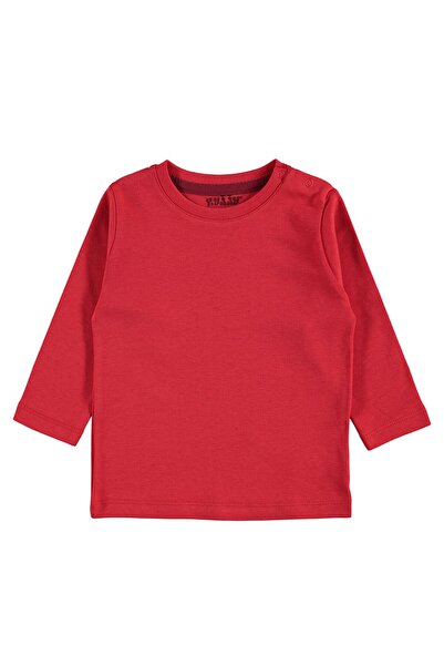 Kujju Bebek Penye Sweatshirt 12-24 Ay Kırmızı