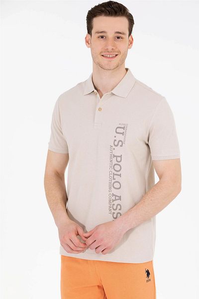 U.S. Polo Assn. Ανδρικό μπλουζάκι Polo Neck - Άνετη εφαρμογή