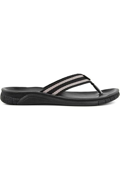 Muya Defined Anatomical Sole Wet Floor Men's Flip Flops Black