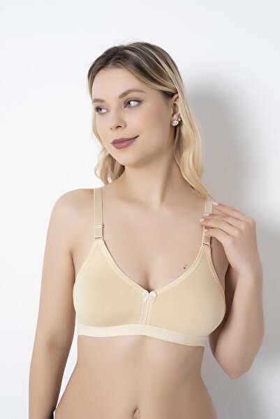 SEBOTEKS Λεπτομερές καουτσούκ, χωρίς καπάκι, χωρίς σύρμα, χτενισμένο βαμβακερό τρίγωνο σουτιέν 320