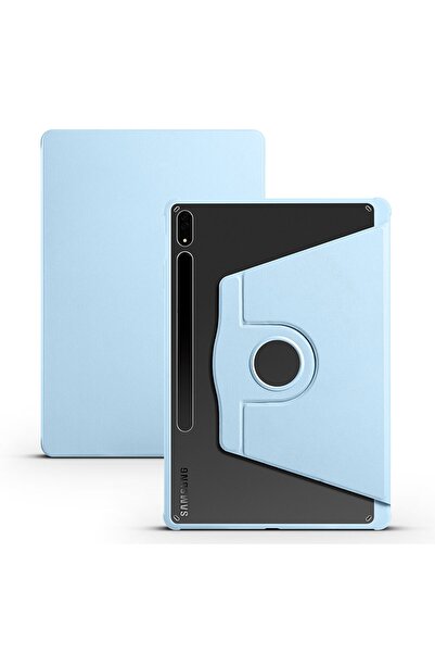Nezih Case Samsung Tab S7 FE LTE T737/T736/T733/T730 Uyumlu Dönebilen Kalem B...