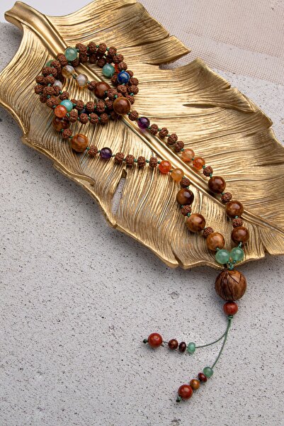 ÇAKRA DOĞAL TAŞ KUKA, RUDRAKSHA, AKİK, LAPİS LAZULİ, AVENTURİN, AMETİST DOĞAL...