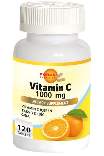 Force Nutrition Vitamin C Vitamin 1000 Mg 120 Tablets