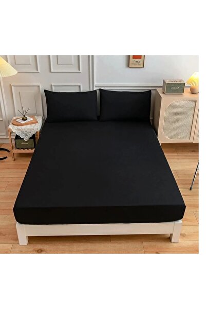 Alef Set de cearșafuri elastice pentru pat dublu, 180x200