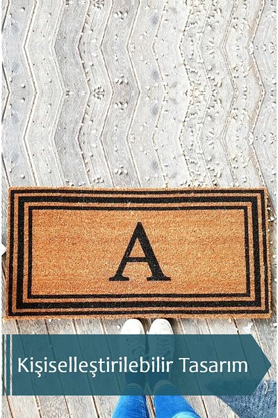 LAMONETA Xl Letter 3 Striped Door Front Koko Bristle Mat