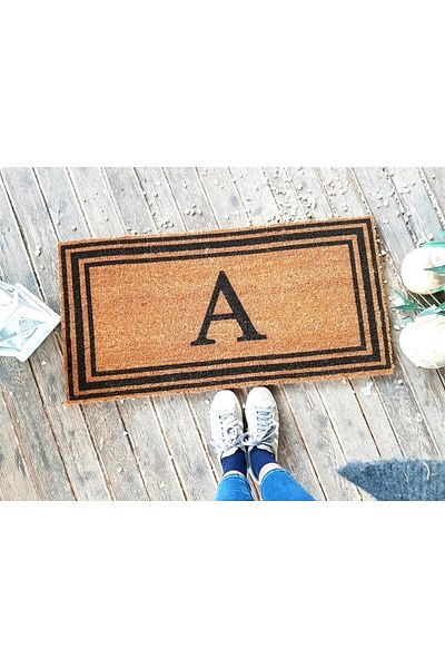 LAMONETA Xl Letter 3 Striped Door Front Koko Bristle Mat
